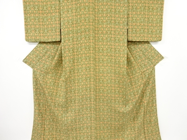 JAPANESE KIMONO / KOMON / FLORAL SARASA